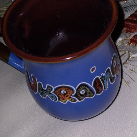 Host Pick ~~~Ukraine, Elegant Ceramic Handmade Mug - Picture 5 of 5